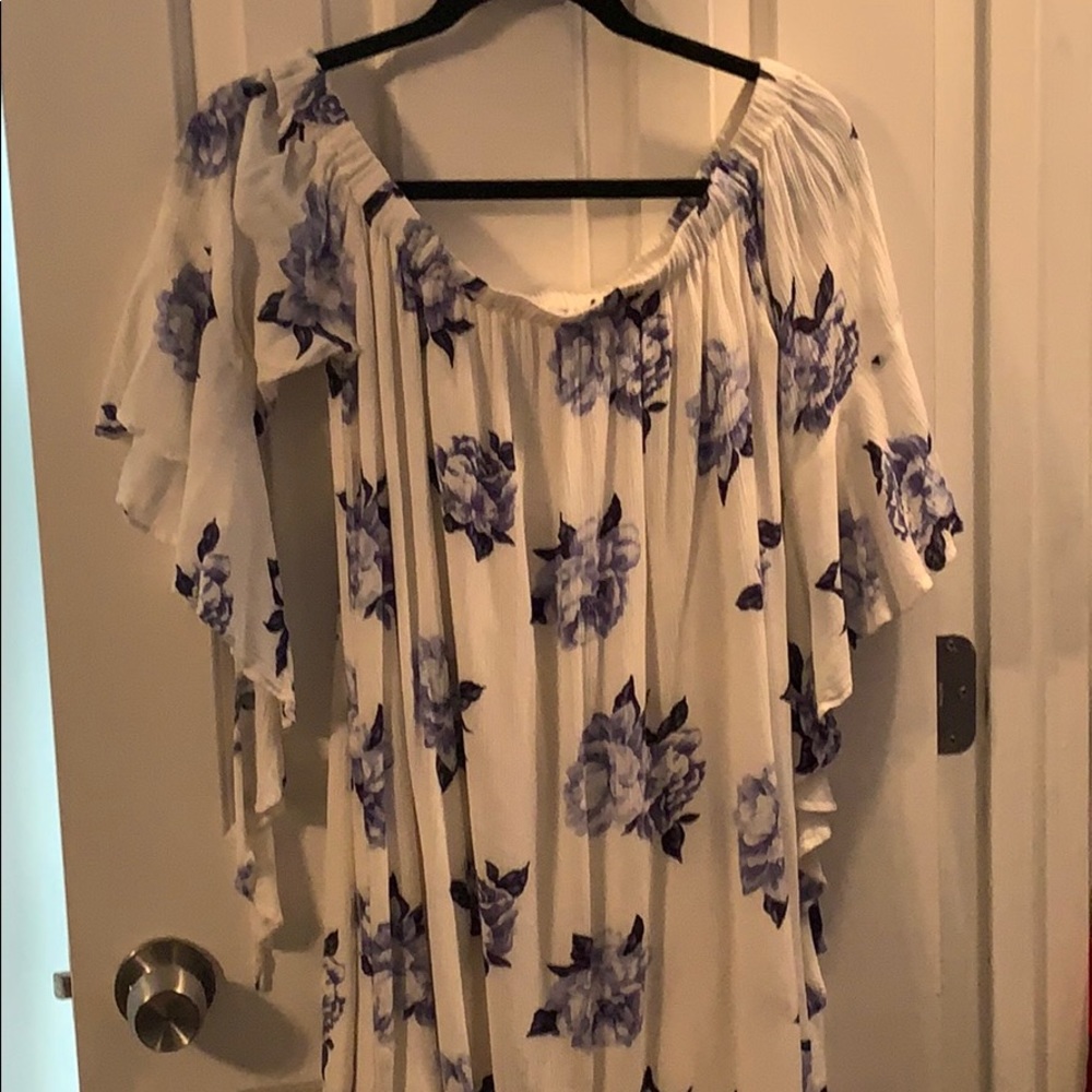 White off the shoulder top